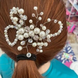 Hair accessories pearls handmade
